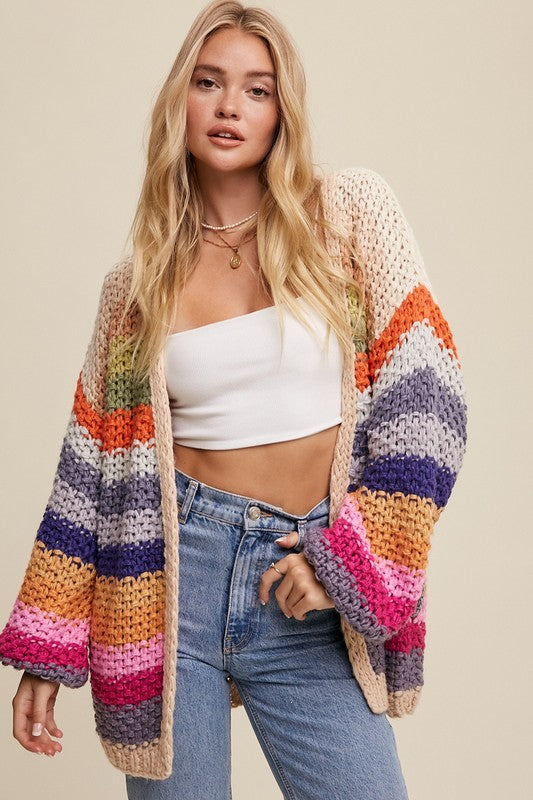 Michele Crochet Knit Cardigan