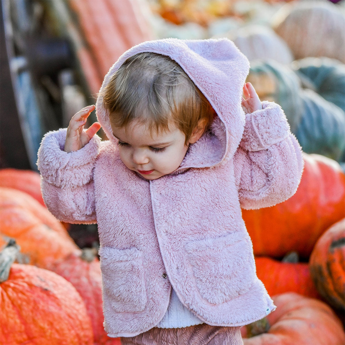 oh baby! Snowdrift Hooded Jacket - Dusty Rose