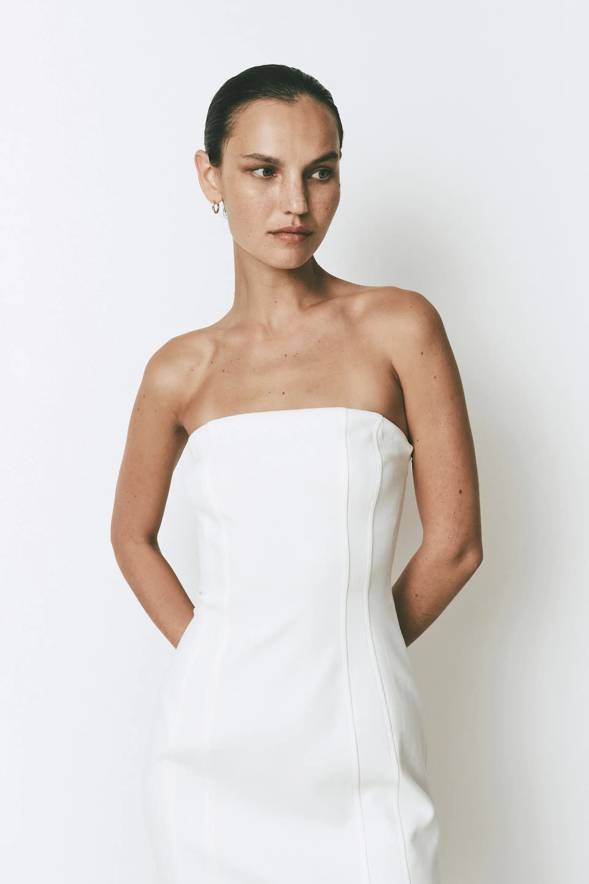 Ophelia Mini Dress in Off White