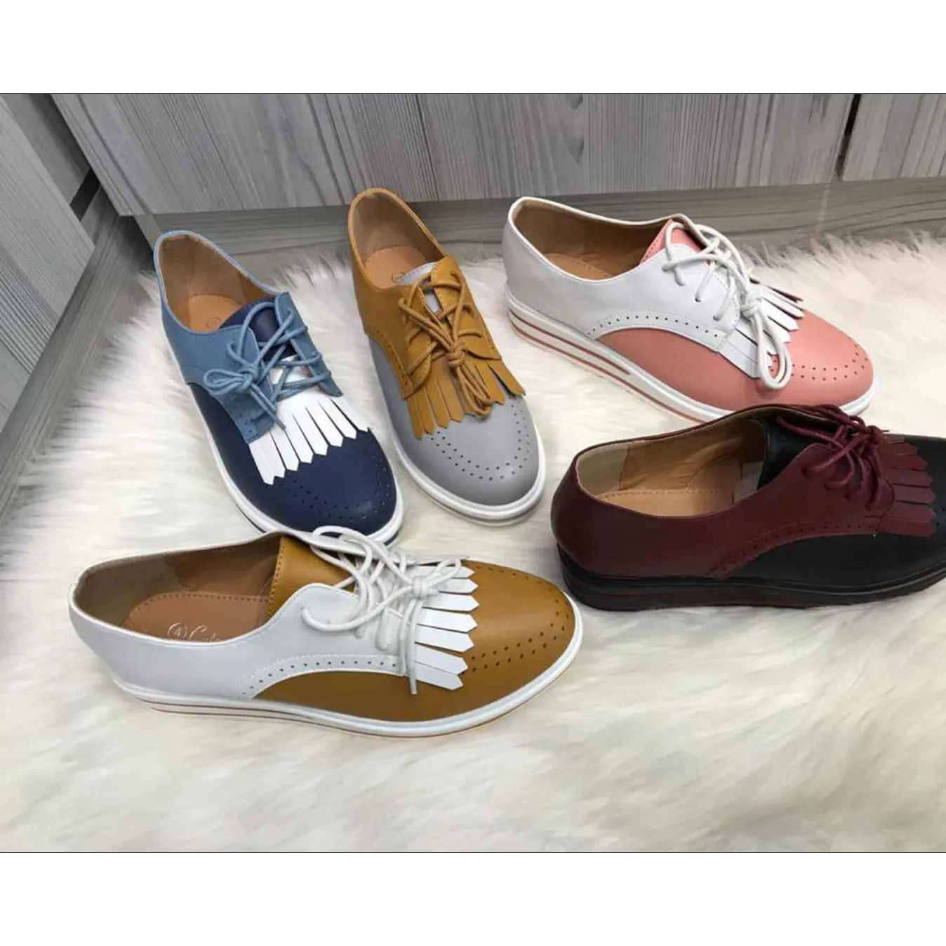 Platform Lace-Up  Shoes