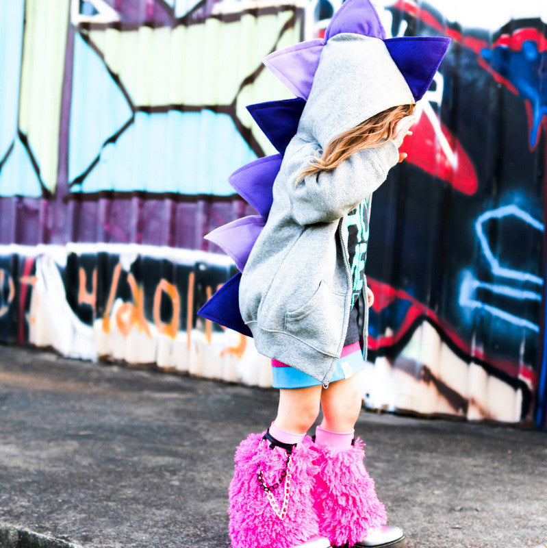 Purple Ombre Dino Hoodie | Ultra Violet