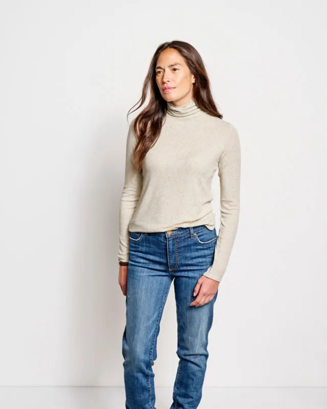 Ribbed Long-Sleeved Turtleneck