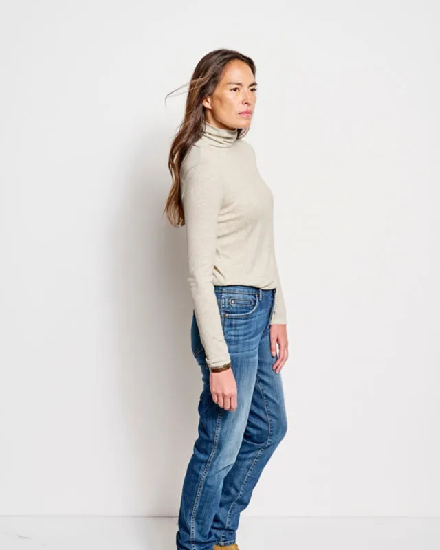 Ribbed Long-Sleeved Turtleneck