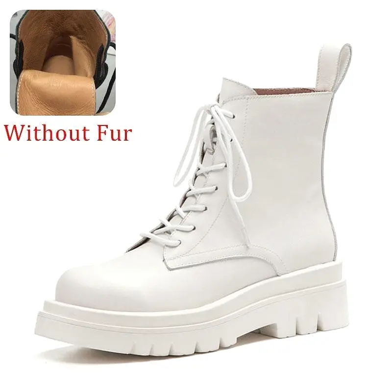 Robina Leather Winter Boots For Women