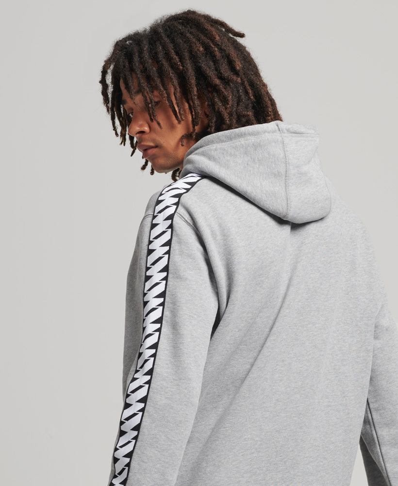 S Logo Tape Hoodie | Grey Marle