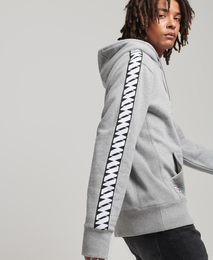 S Logo Tape Hoodie | Grey Marle