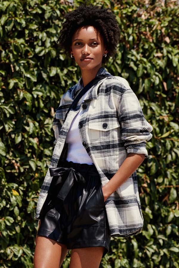 Sanctuary The Shacket Moonstone Plaid