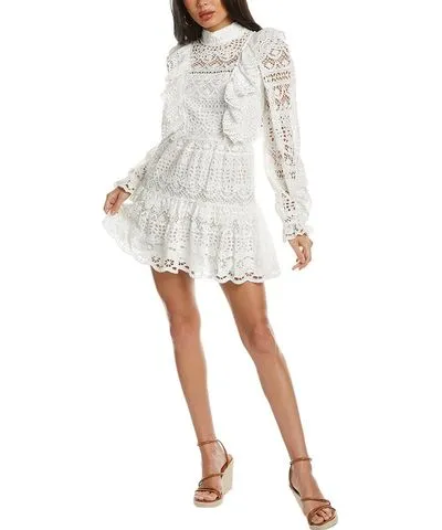 SEA NY Patrizia Lace Open Back Mini Dress