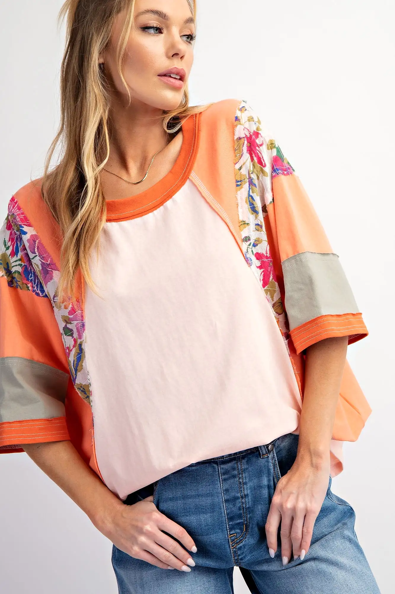 See Me Tunic Top - Coral Blush