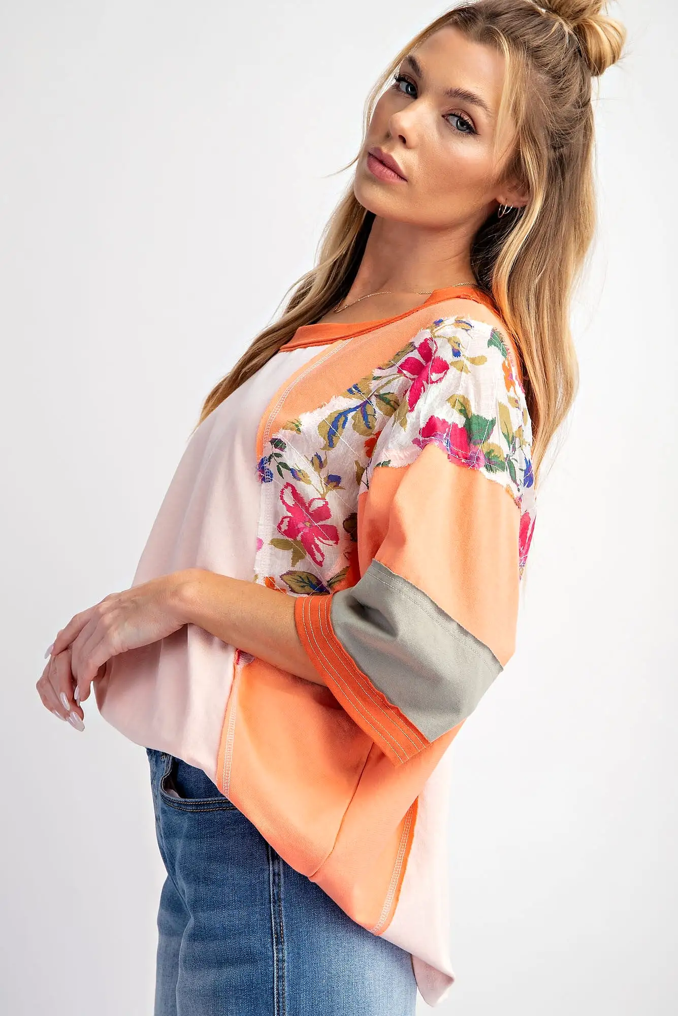 See Me Tunic Top - Coral Blush