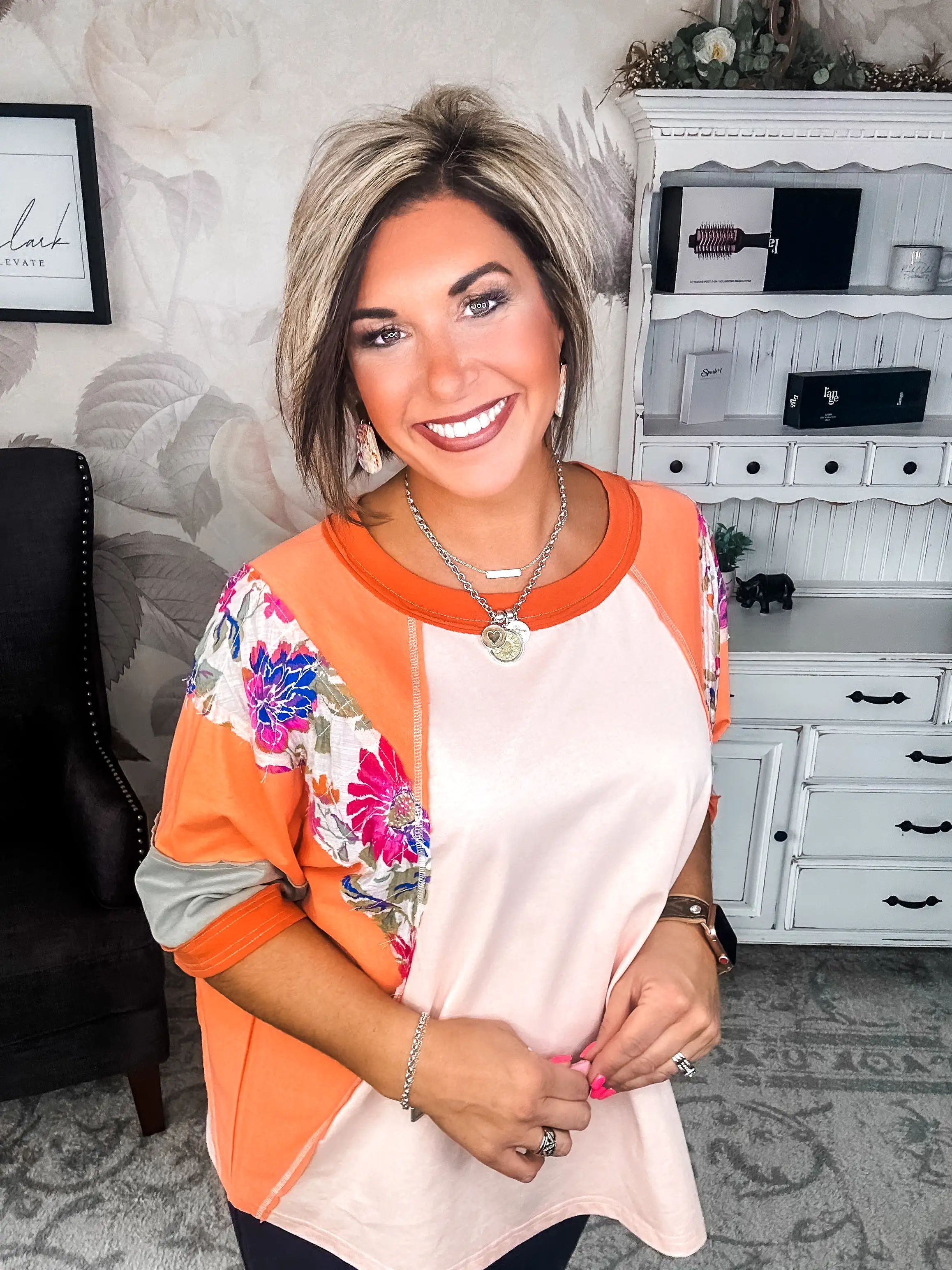 See Me Tunic Top - Coral Blush