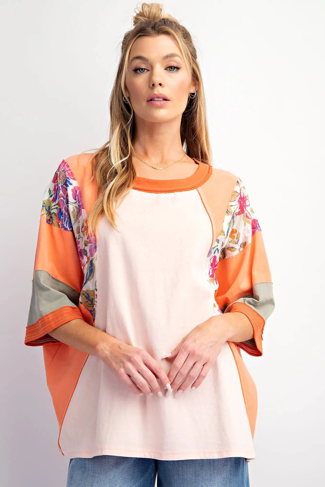 See Me Tunic Top - Coral Blush