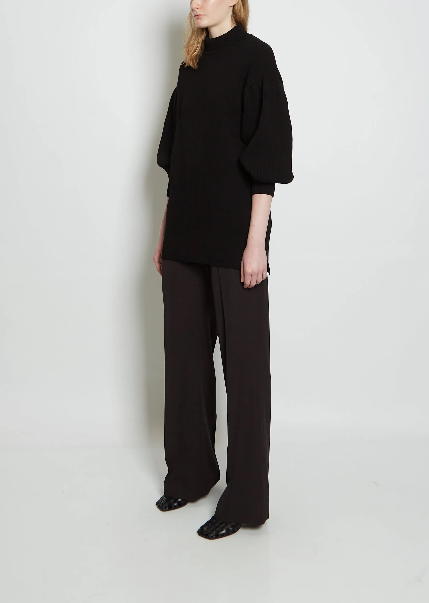 Signature Sleeve Viscose Turtleneck