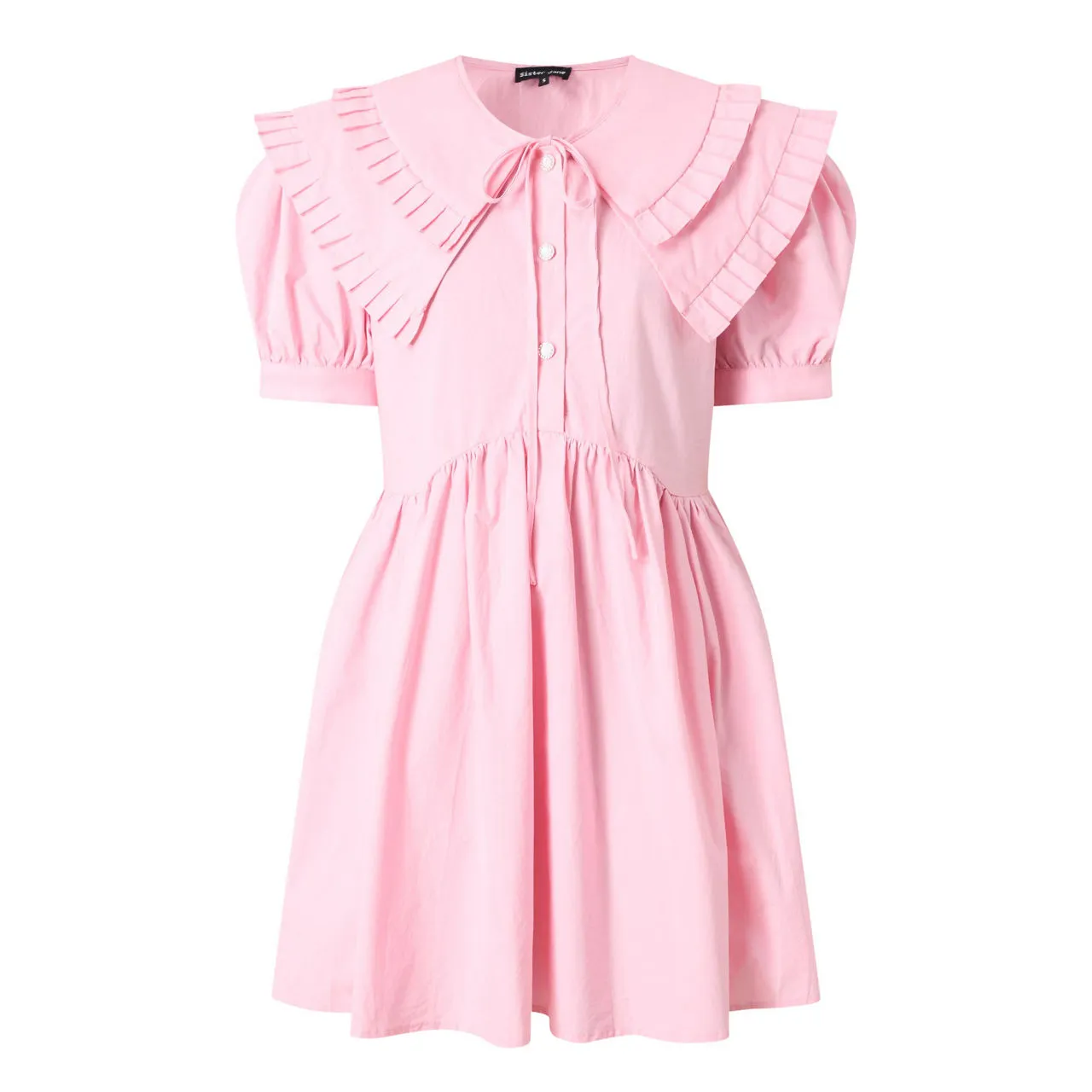 SISTER JANE Flutter Pleat Mini Dress - Pink