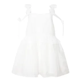 SISTER JANE Valley Floral Embroidered Mini Dress - White