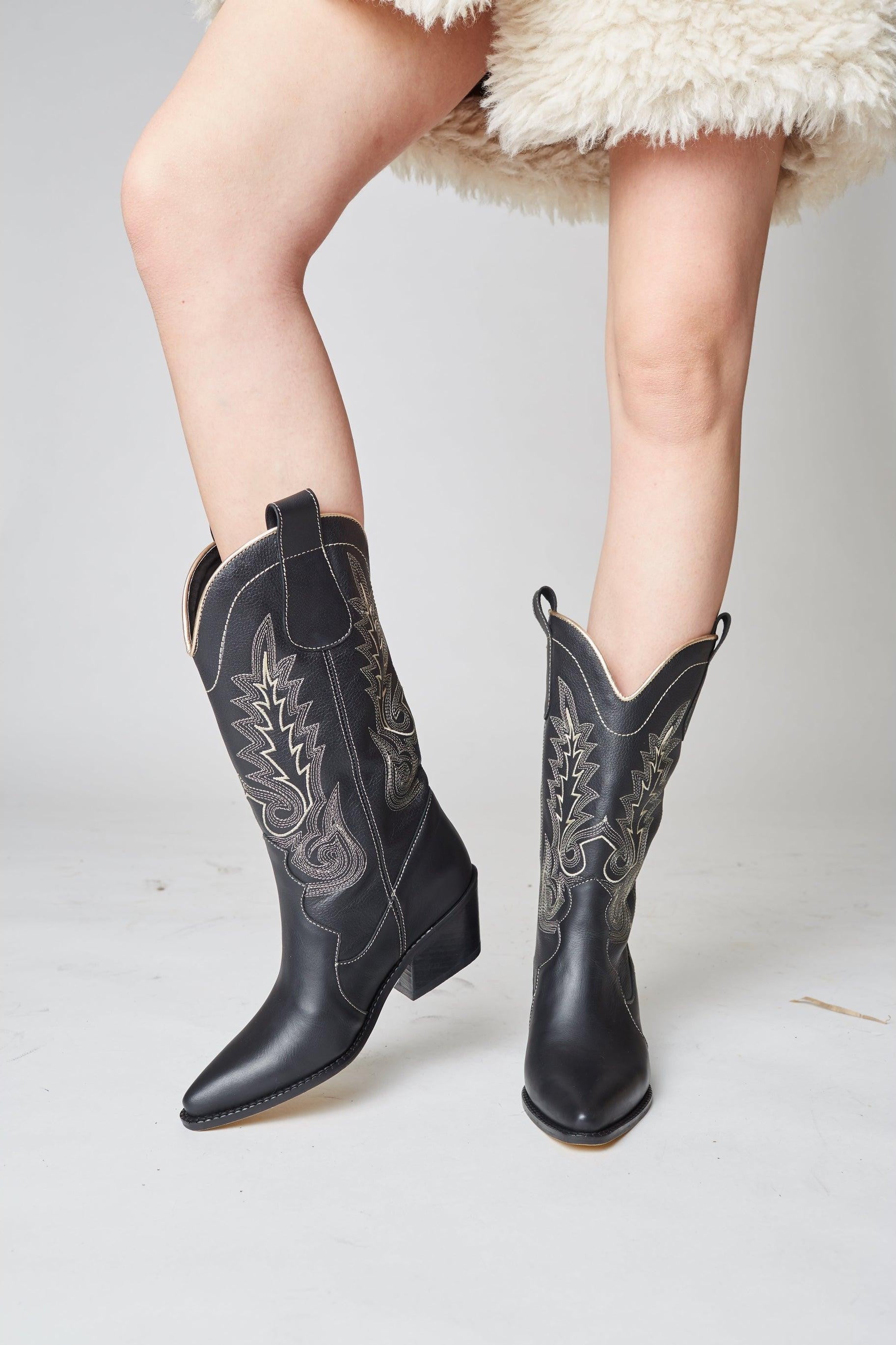 Stivali - Loyal Western Boot- Black