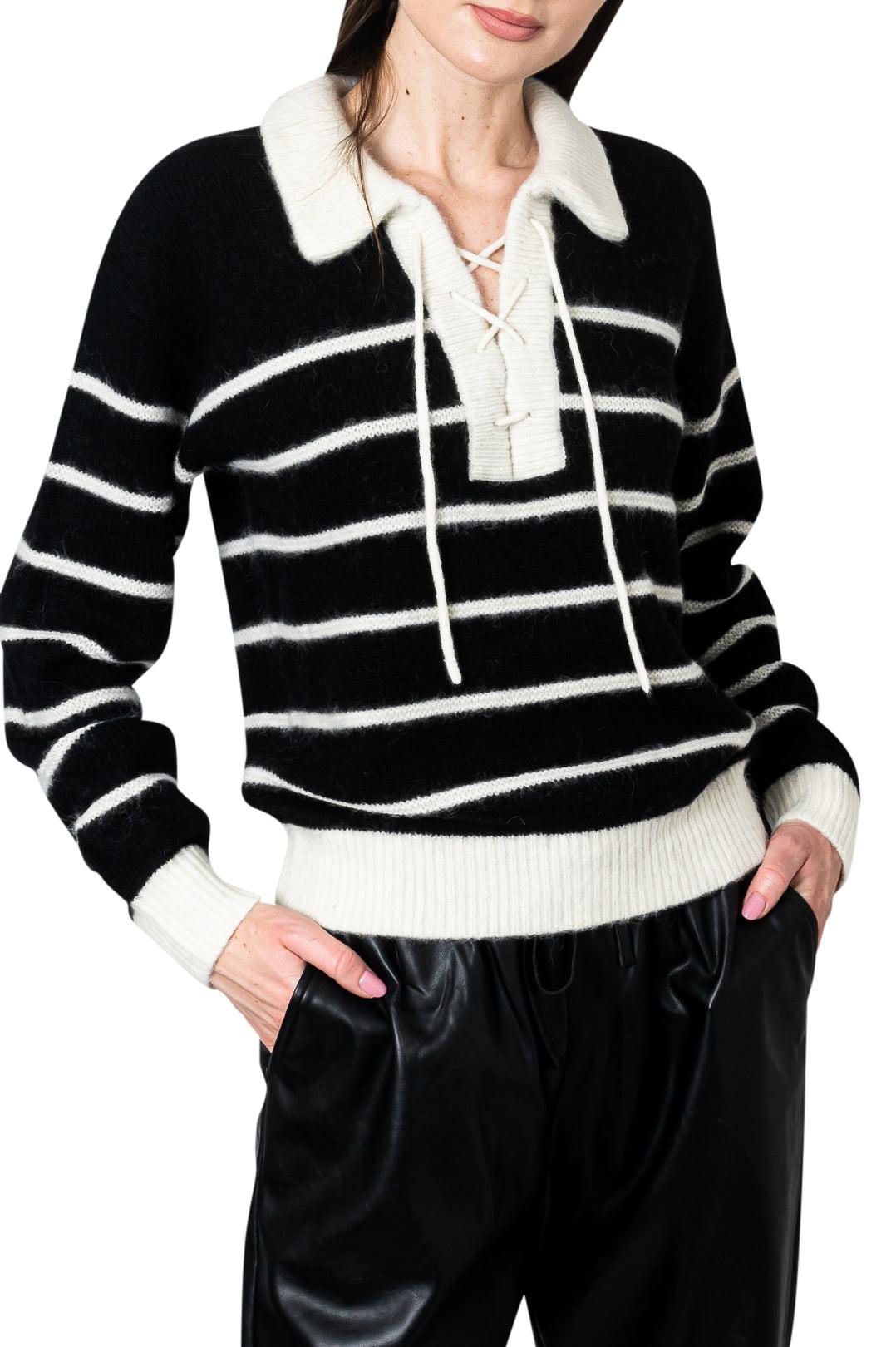 Striped wool sweater