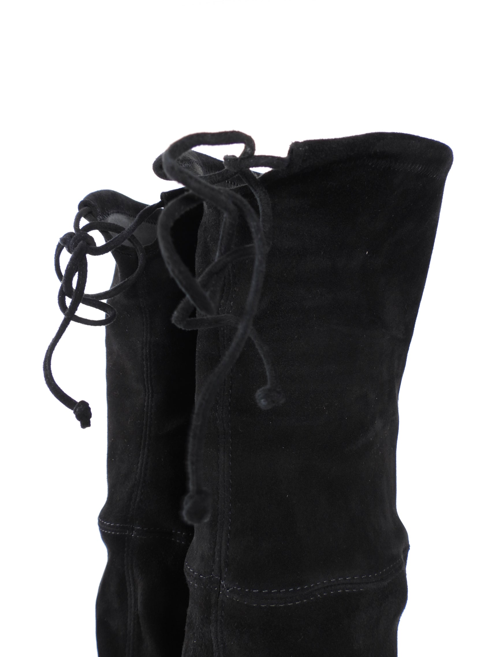 Stuart Weitzman Midland Black Suede Over the Knee Boots - 8M