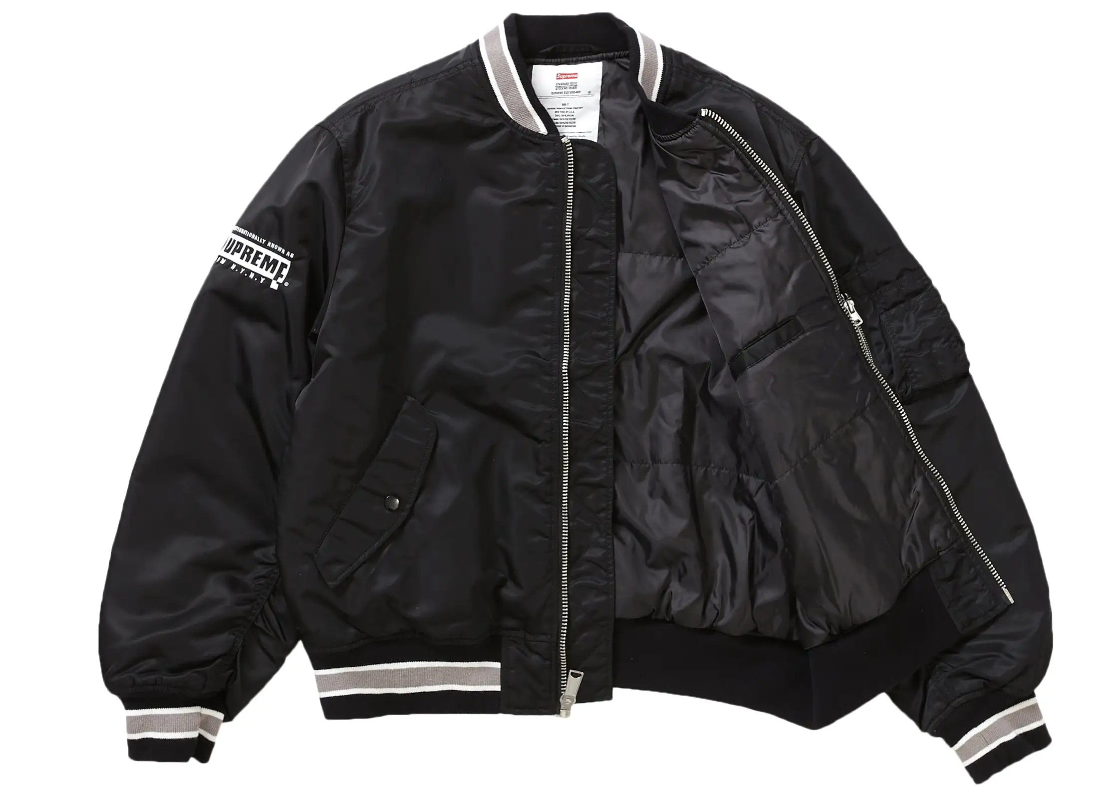 Supreme Second To None MA-1 Jacket Black