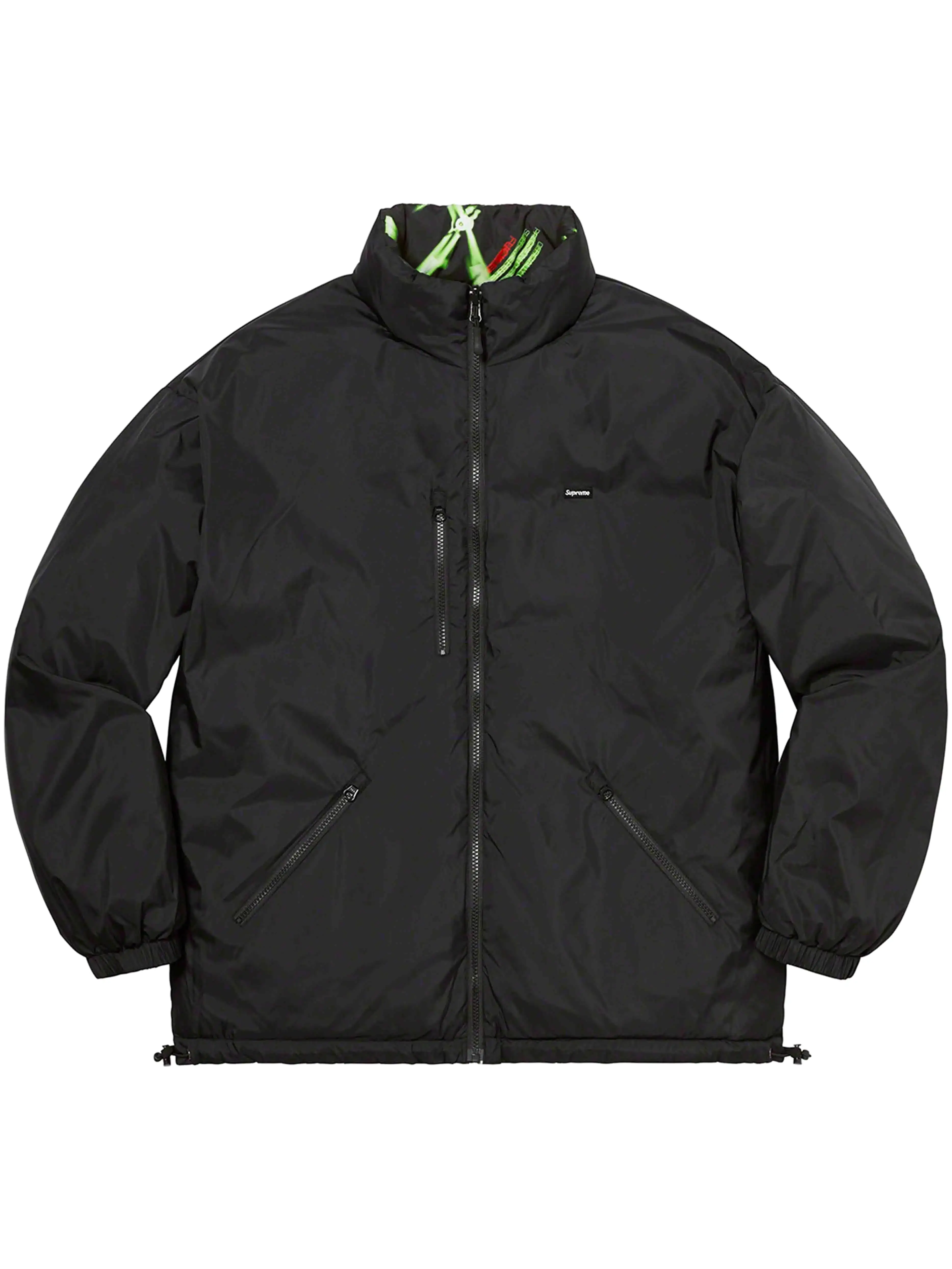 Supreme Watches Reversible Puffer Jacket Black [FW20]