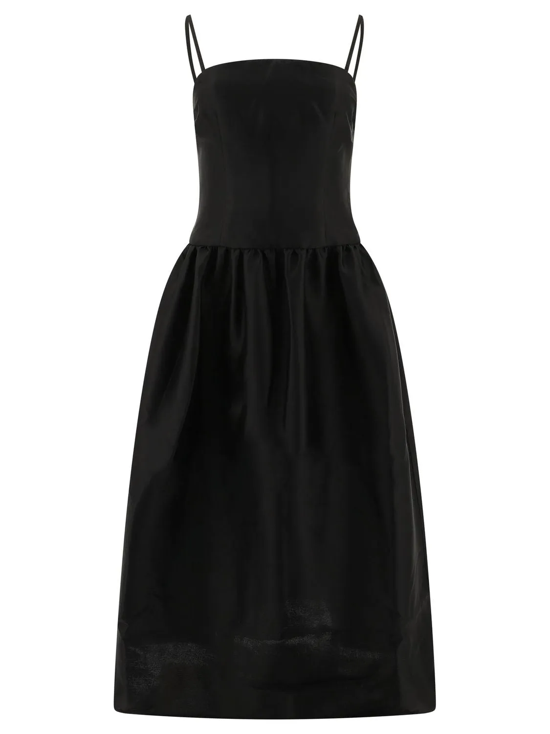 TAFFET MIDI DRESS