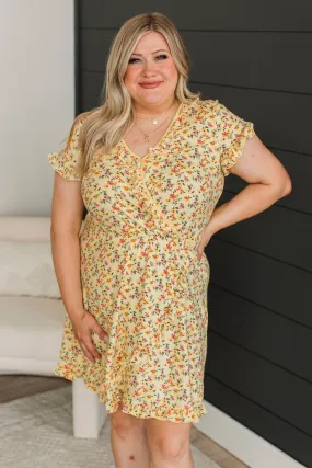 Taking The Leap Floral Dress- Yellow