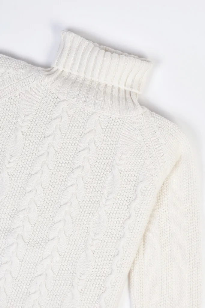 Turtleneck Cable Knit