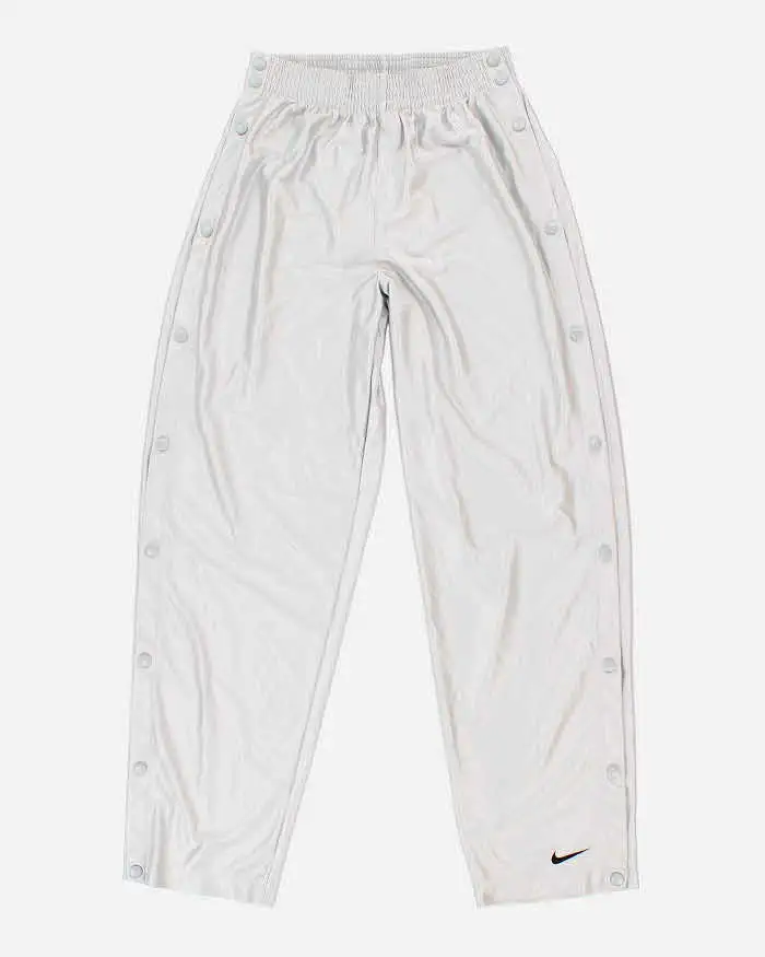 Vintage Men's Grey Nike Popper Pants - M