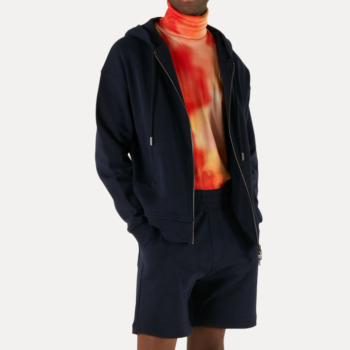 Vivienne Westwood - Rugged Full Zip Hoodie in Navy