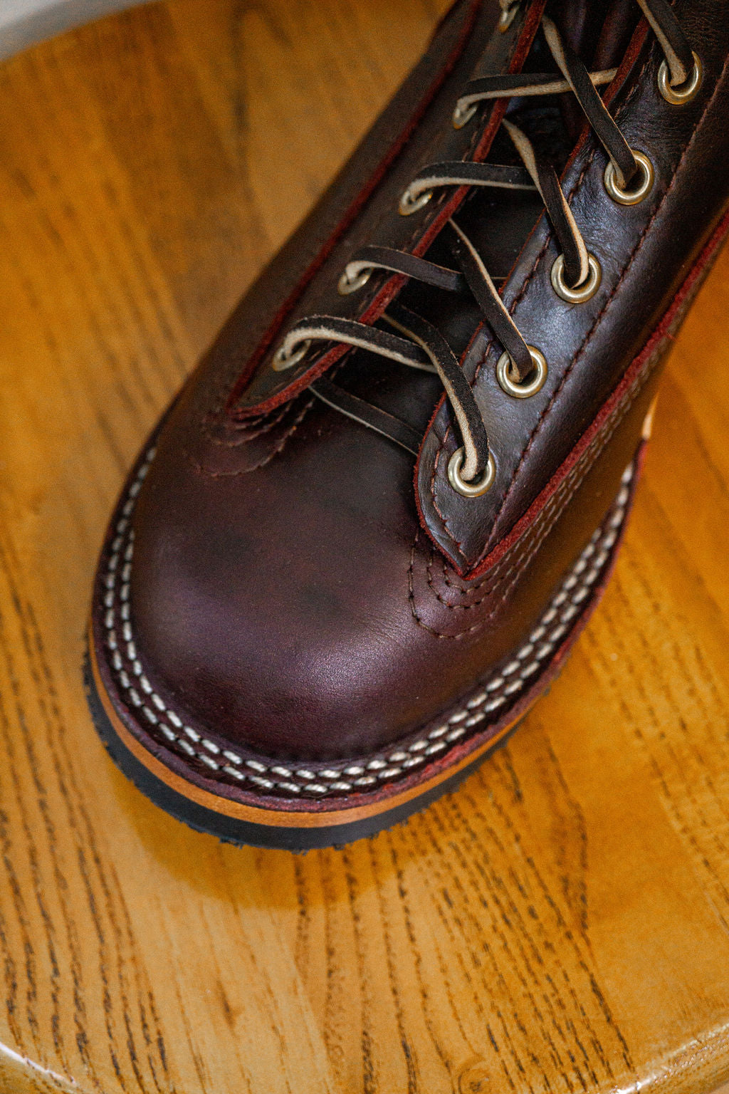 Wesco Boots Jobmaster - 8 Burgundy Lace to Toe