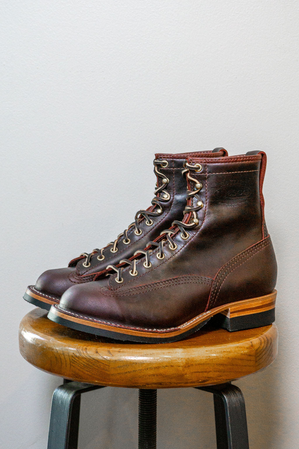 Wesco Boots Jobmaster - 8 Burgundy Lace to Toe