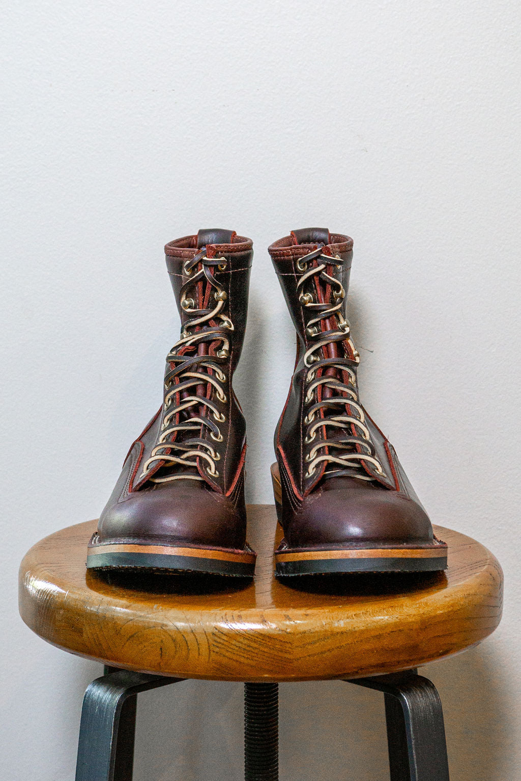 Wesco Boots Jobmaster - 8 Burgundy Lace to Toe