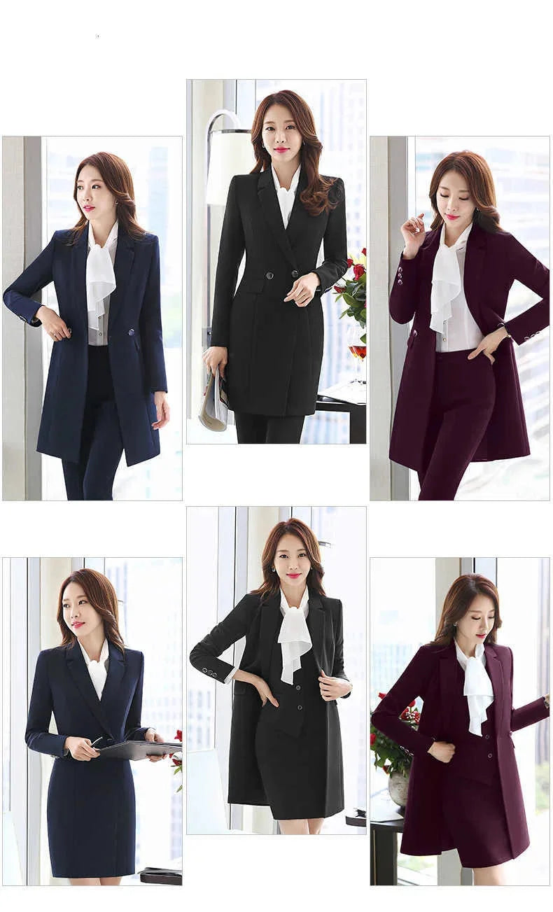 Women's Burgundy Winter Formal Notched Collar Single Breasted Blazer