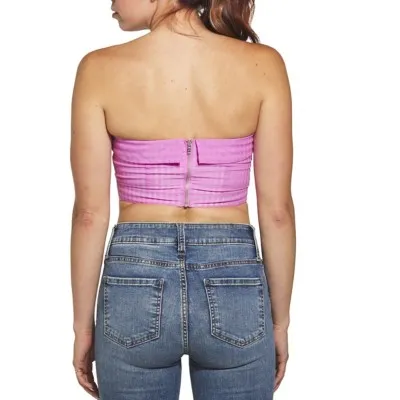 Women's Le Lis Corset Tube Crop Tank Top