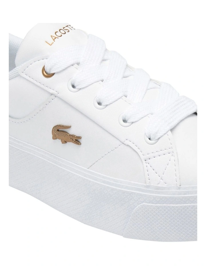 Ziane Platform Leather Sneaker in White